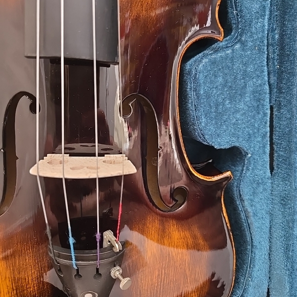 4/4 Violin Antique Style With Extra Strings Bow Case Rosin - Picture 5 of 11